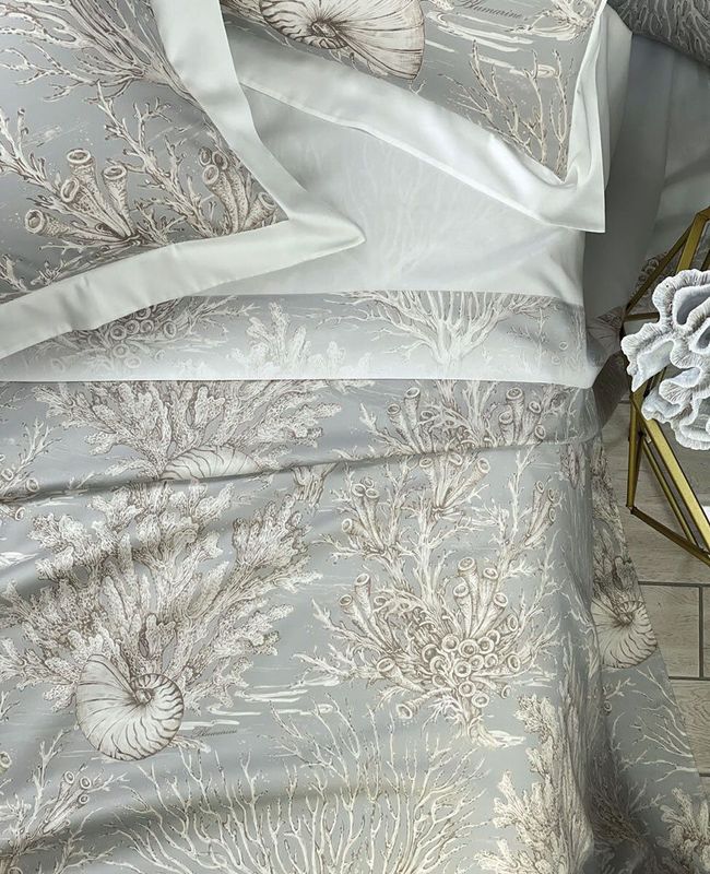 Lenzuola matrimoniali Sailor col.acquamarina Blumarine Home Collection
