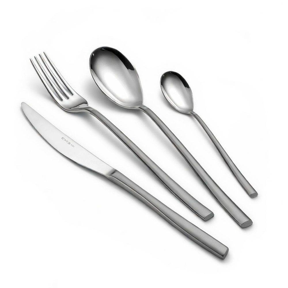 Confezione vetrina 24 pz posate acciaio lucido 18/10 Celine Twin Eme Posate