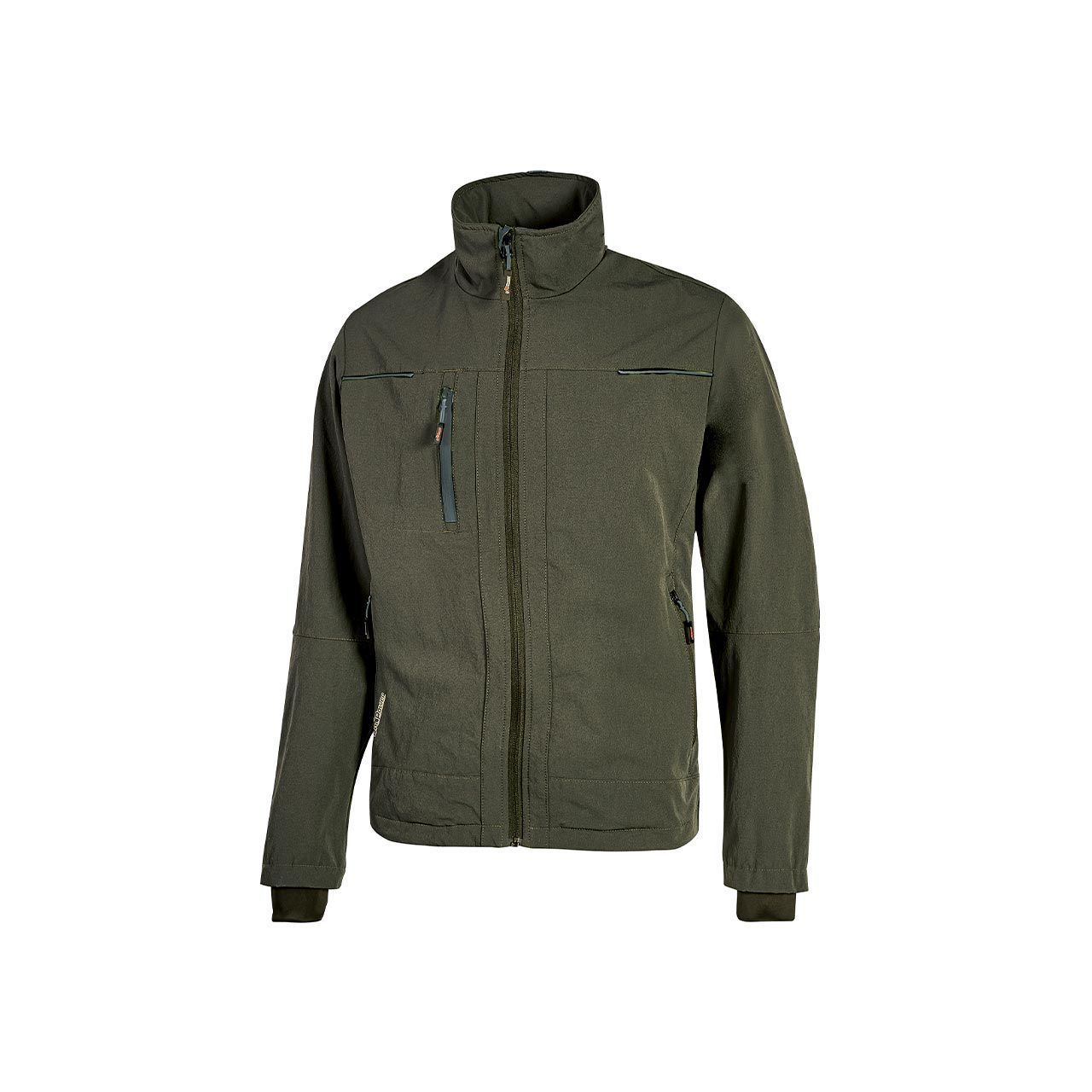 Giacca in tessuto U-4 Stretch Pluton col.dark green U-Power