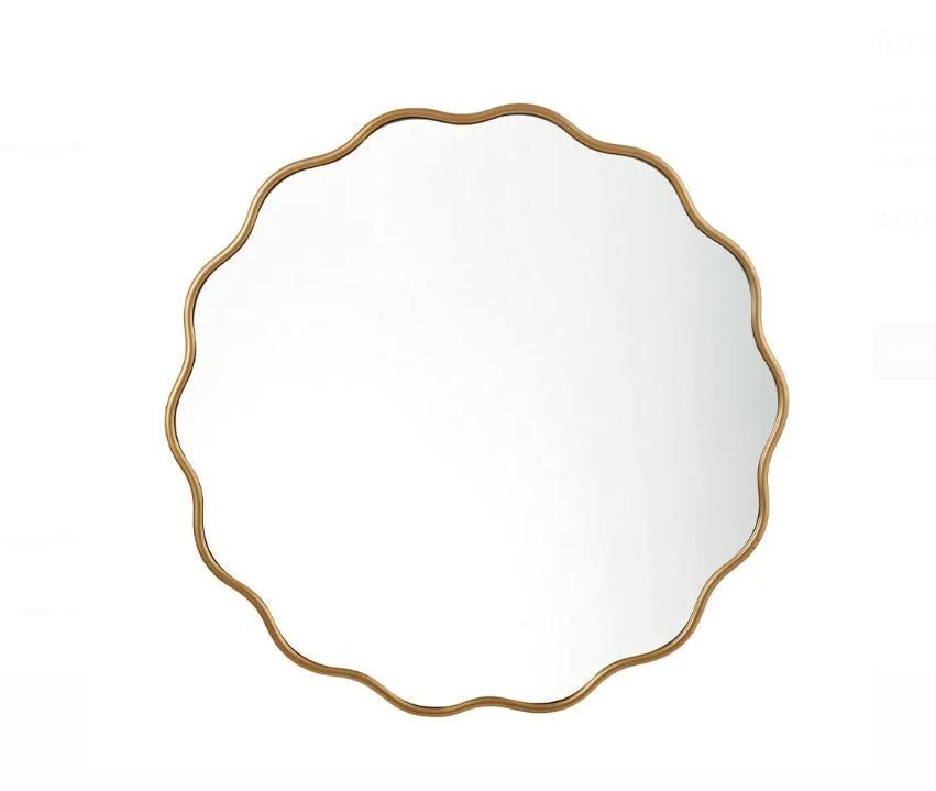 Specchiera tonda in legno diam.80 L'Oca Nera