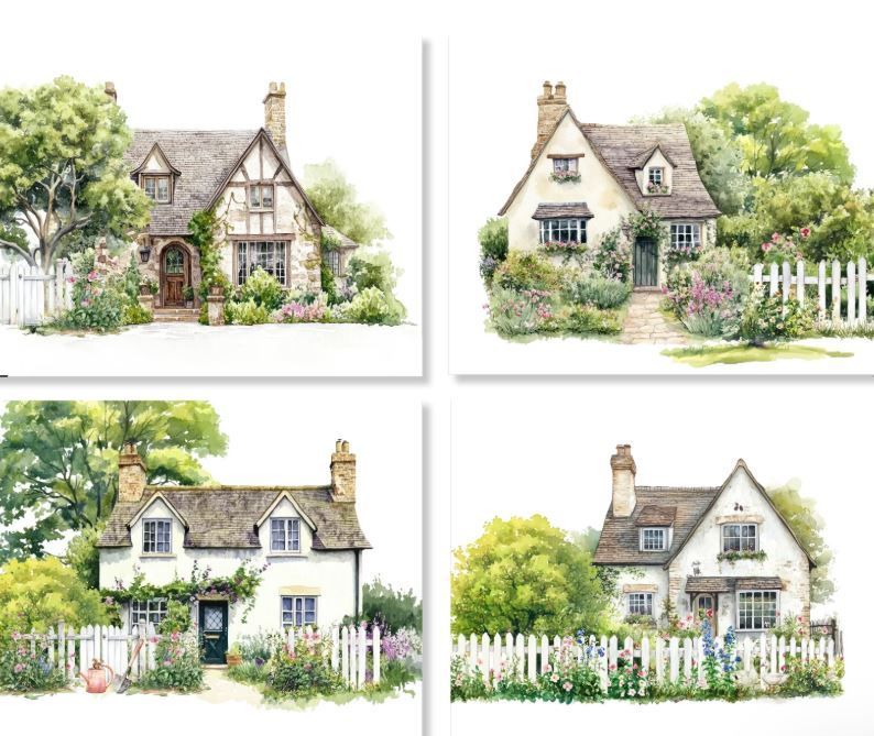 Set 4 tovagliette colazione in lino premium Nunny Cottage The Napking