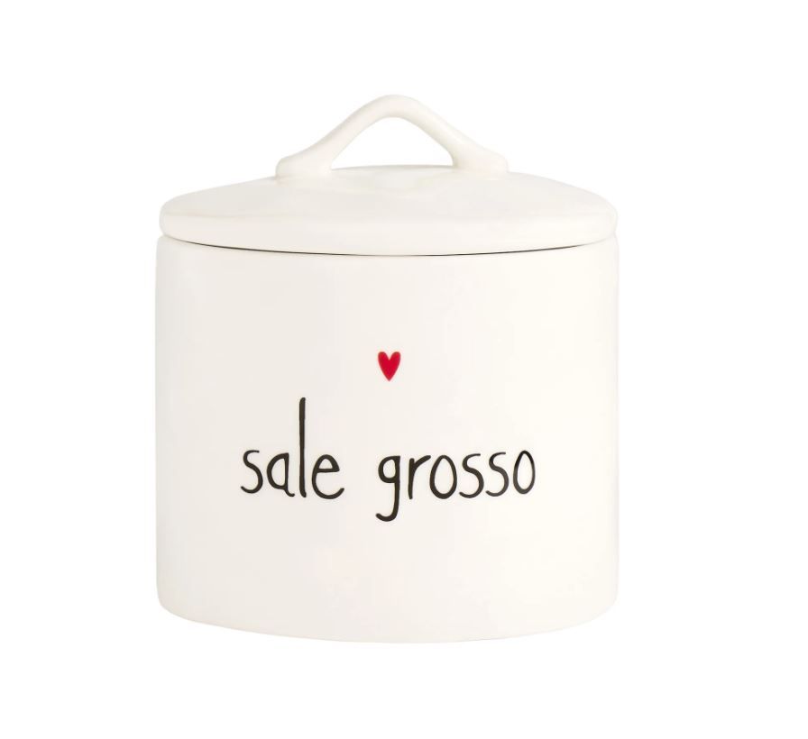 Barattolo in gres sale grosso cuore Simple Day