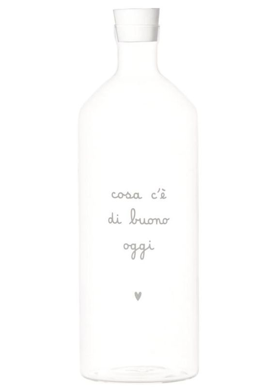 Bottiglia in vetro borosilicato lt.1,4 Cosa c'è di Buono oggi Simple Day
