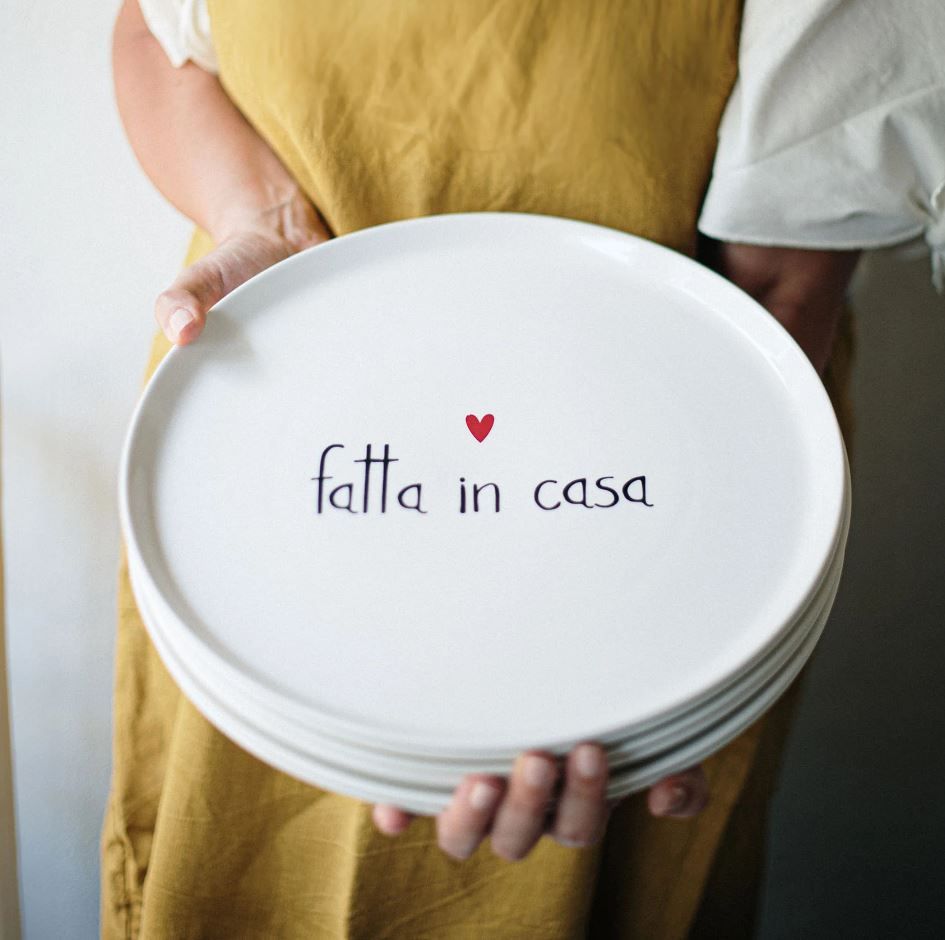 Piatto pizza in ceramica d.31 Fatta in Casa Simple Day