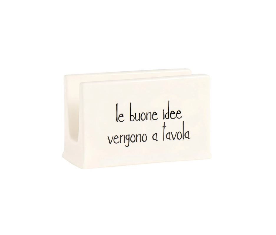 Portatovaglioli in gres Le Buone Idee vengono a Tavola Simple Day