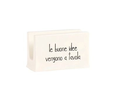 Portatovaglioli in gres Le Buone Idee vengono a Tavola Simple Day