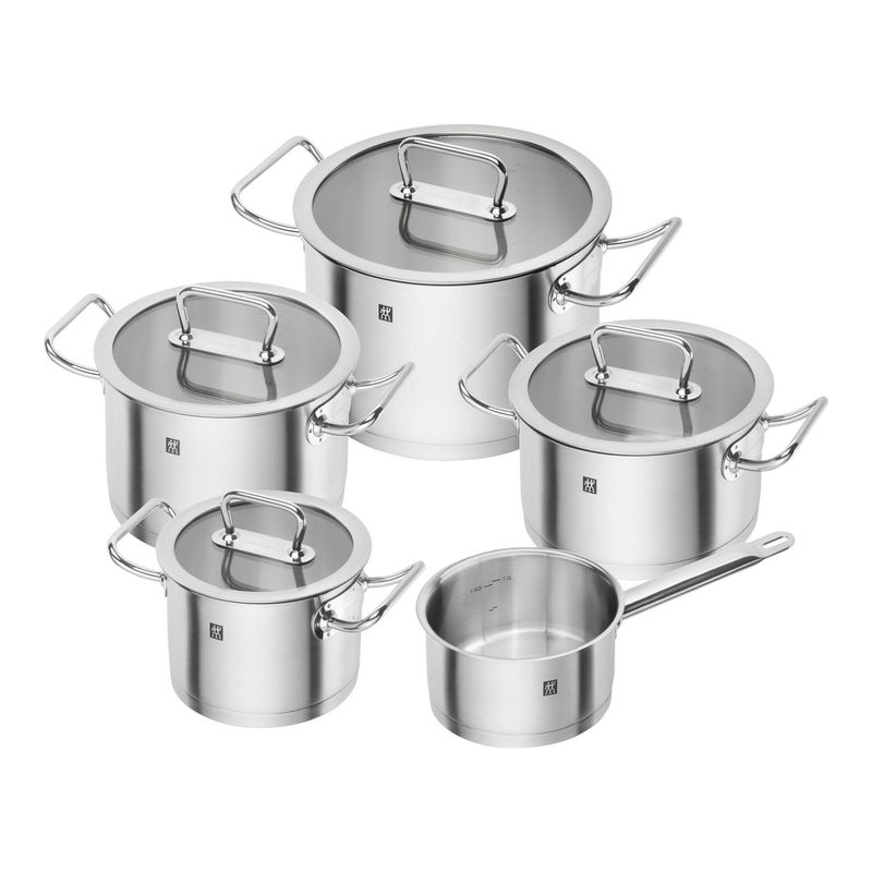 Set 5 pentole e 4 coperchi acciaio 18/10 Pro Zwilling Set 5 pentole e 4 coperchi acciaio 18/10 Pro Zwilling