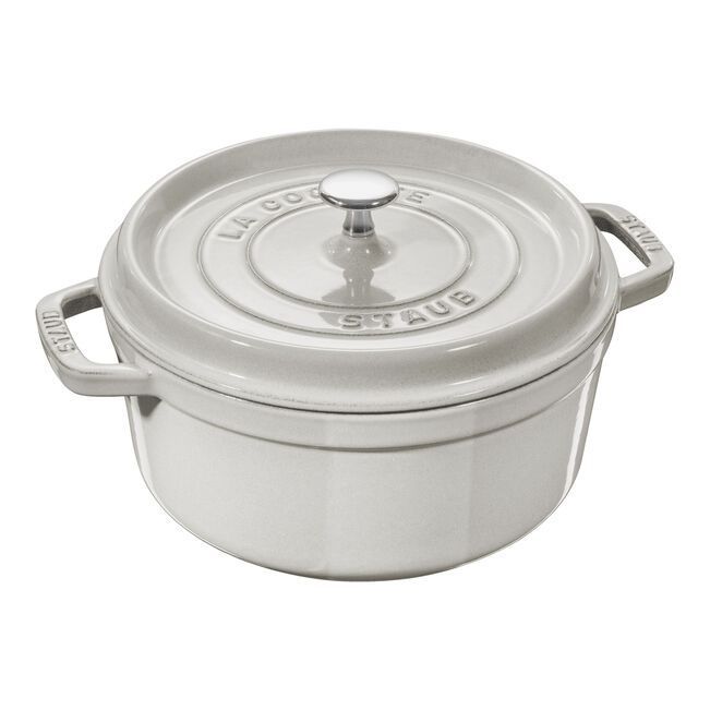 Cocotte in ghisa diam.26 col.tartufo bianco Staub