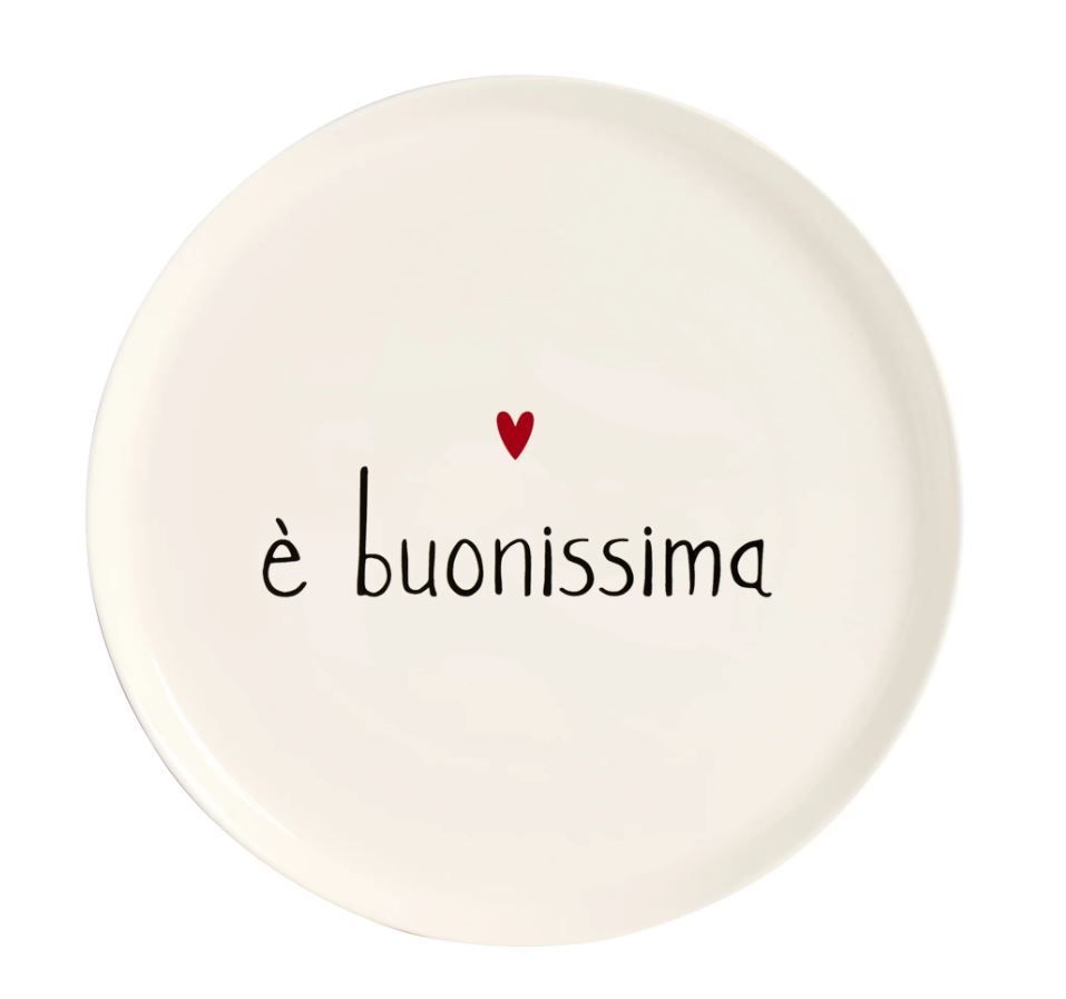 Piatto pizza in ceramica d.31 E' Buonissima Simple Day