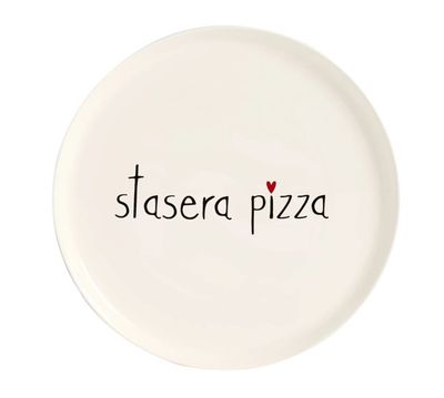 Piatto pizza in ceramica d.31 Stasera Pizza Simple Day Piatto pizza in ceramica d.31 Stasera Pizza Simple Day