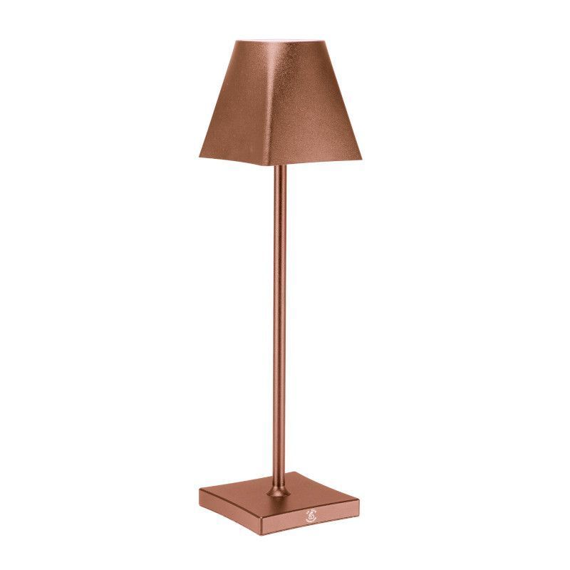 Lampada led ricaricabile in alluminio Etere col.corten Le Coq