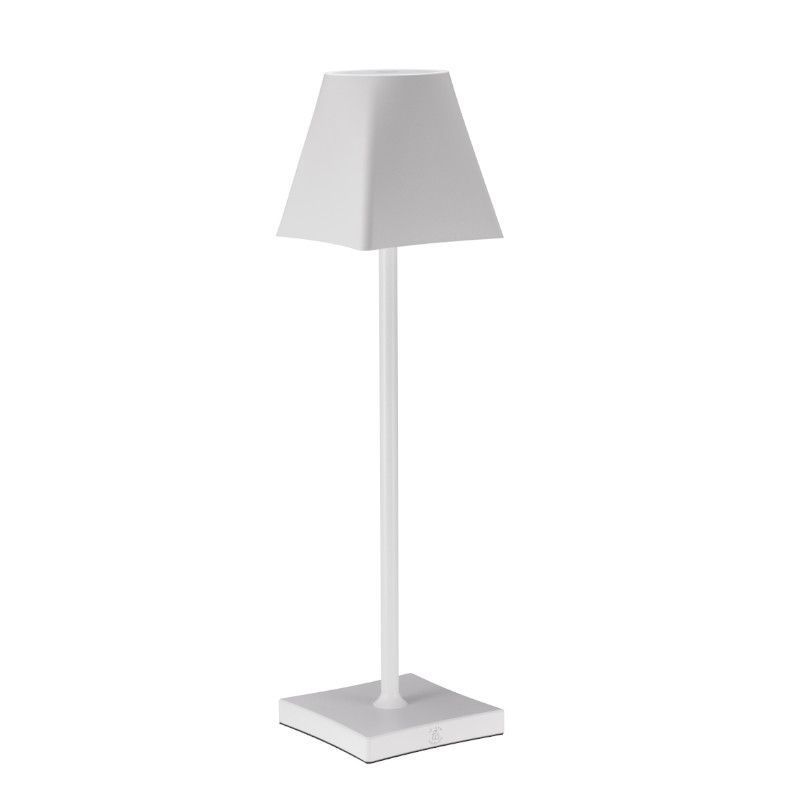 Lampada led ricaricabile in alluminio Etere col.bianco Le Coq