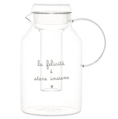 Caraffa con portaghiaccio lt.2 Felicità è Stare Insieme Simple Day