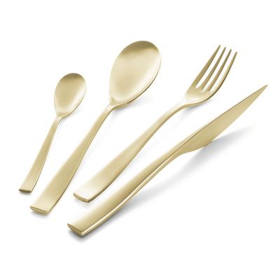 Confezione vetrina 24 pz Etoile Sabbiato Champagne Eme Posaterie Confezione vetrina 24 pz Etoile Sabbiato Champagne Eme Posaterie