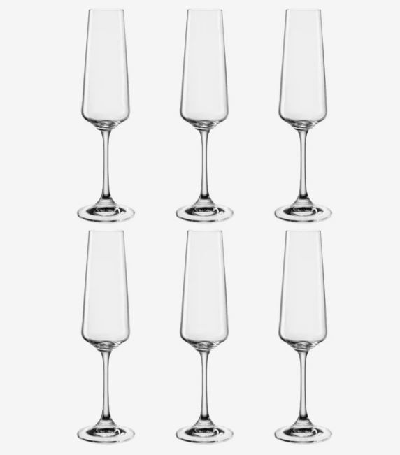 Set 6 flute 220ml Paladino Leonardo