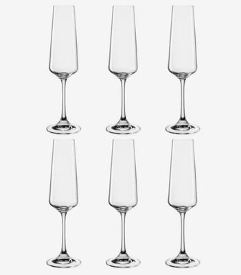 Set 6 flute 220ml Paladino Leonardo Set 6 flute 220ml Paladino Leonardo