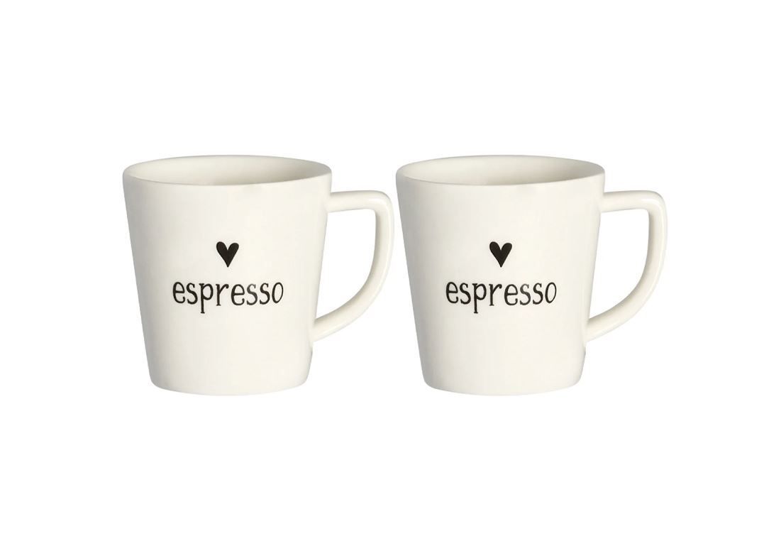 Set 2 tazzine in gres 100ml Espresso Simple Day