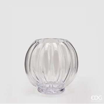 Vaso in vetro Nida zucca h.19 d.20 Edg Enzo De Gasperi Vaso in vetro Nida zucca h.19 d.20 Edg Enzo De Gasperi