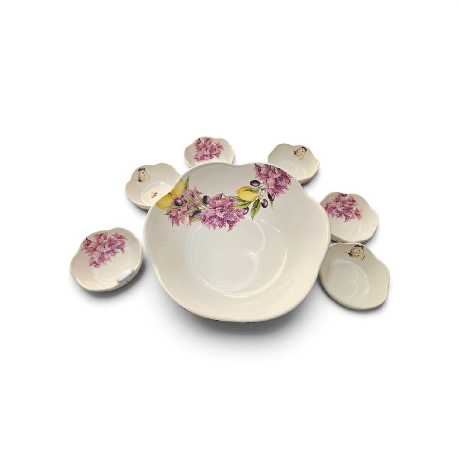 Set macedonia in ceramica fantasia Mediterraneo Ceramiche Viva