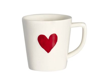 Set 2 tazzine in gres 100ml Cuore Rosso Simple Day Set 2 tazzine in gres 100ml Cuore Rosso Simple Day