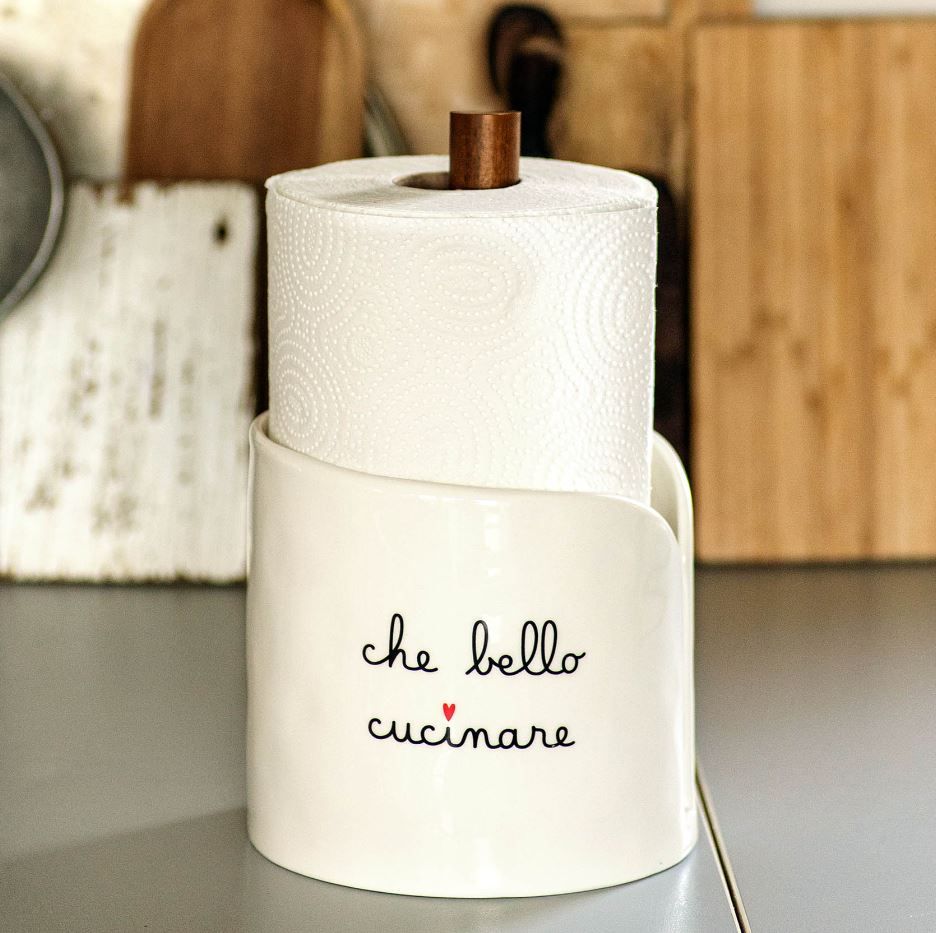 Portarotolo da cucina in gres Che Bello Cucinare Simple Day