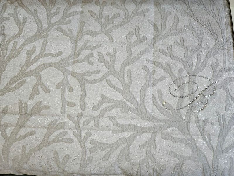 Copriletto matrimoniale in jacquard col.acqua Mareblu Blumarine Home Collection
