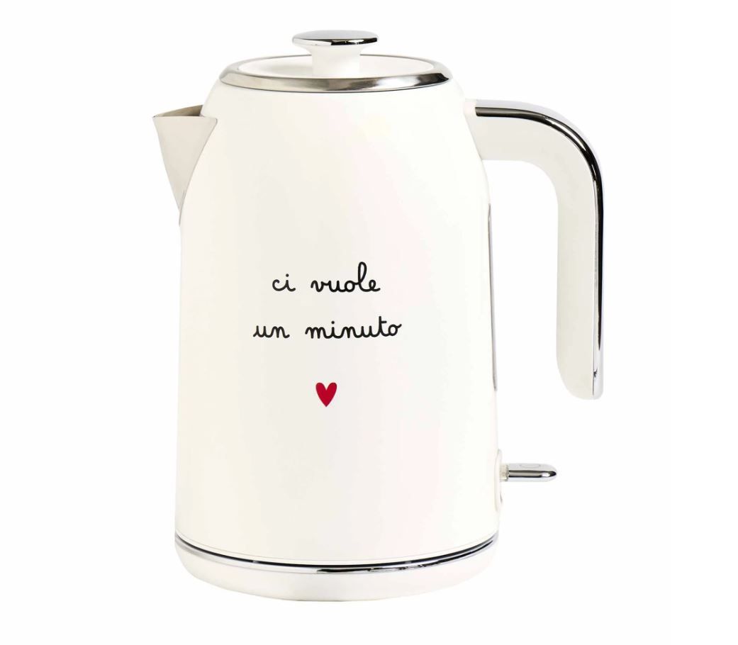 Bollitore elettrico Ci vuole un Minuto col.bianco Simple Day