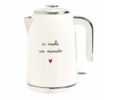 Bollitore elettrico Ci vuole un Minuto col.bianco Simple Day
