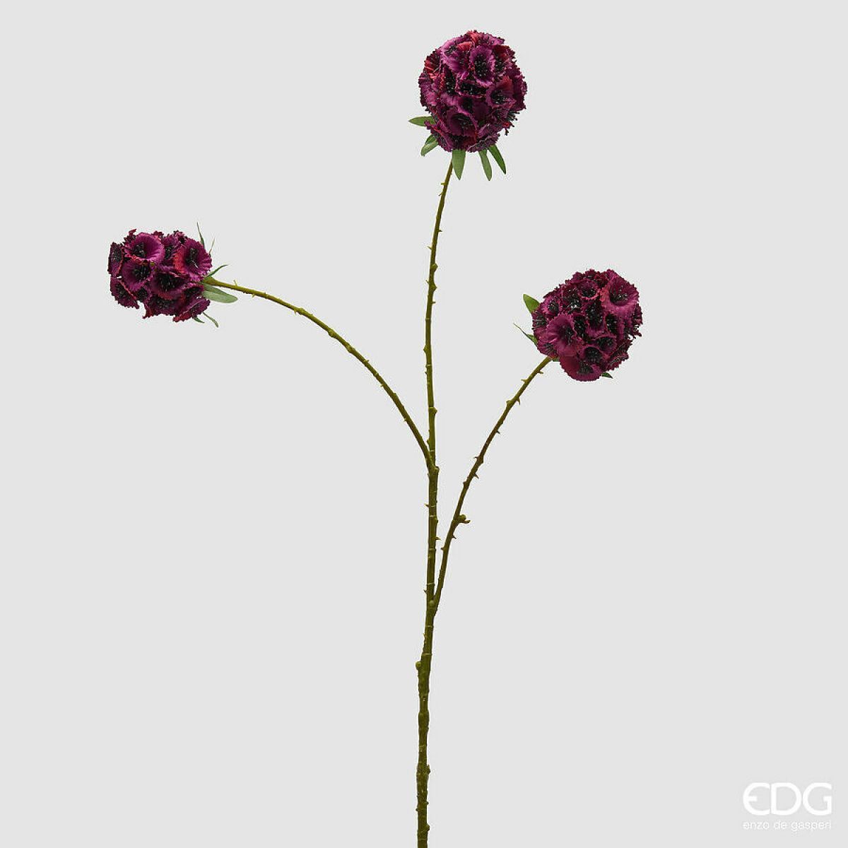 Ramo Scabiosa X3 h.72 col.prugna Edg Enzo De Gasperi