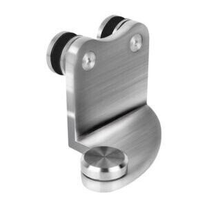 Primeline Extended Offset Bottom Pivot - Left Hand, Finish: Satin Stainless Steel