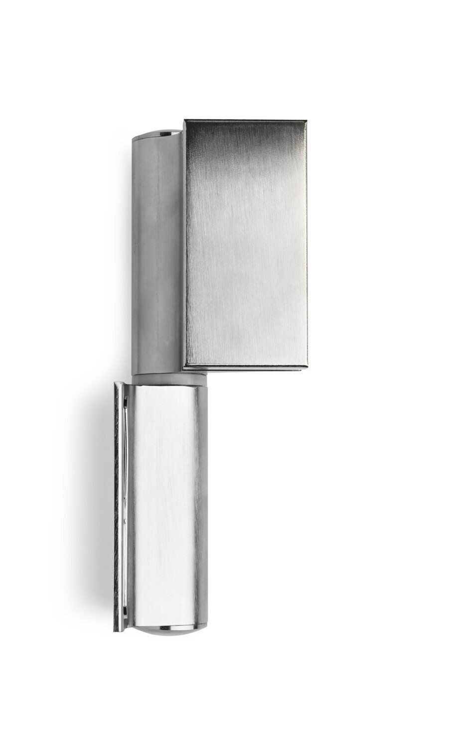 Evo Dummy Hinge Glass-Frame  LH, Finish: Satin Stainless Steel