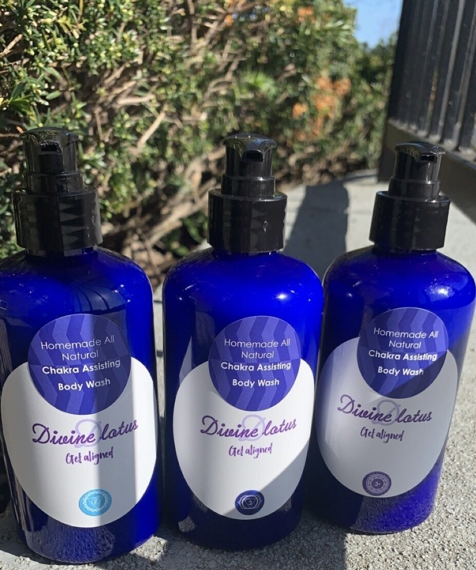 Chakra Bodywash Bundle (upper chakras) Throat, 3rd Eye, Crown