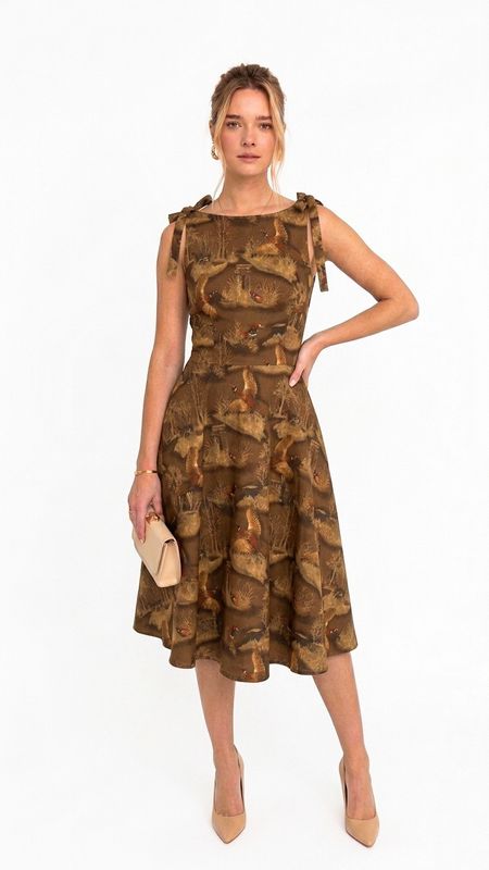 Vestido Luz del bosque - Ocre Silvestre