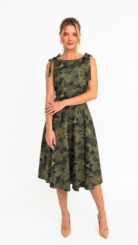 Vestido Luz del bosque - Verde Musgo