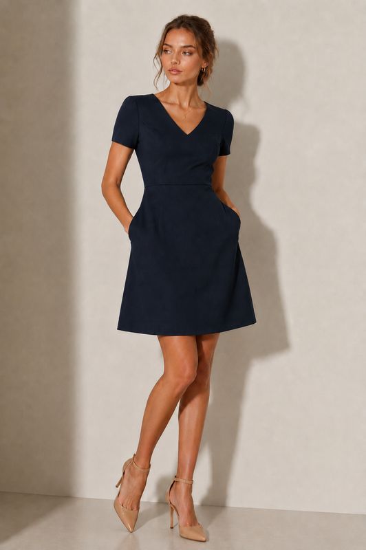 Vestido escote en V