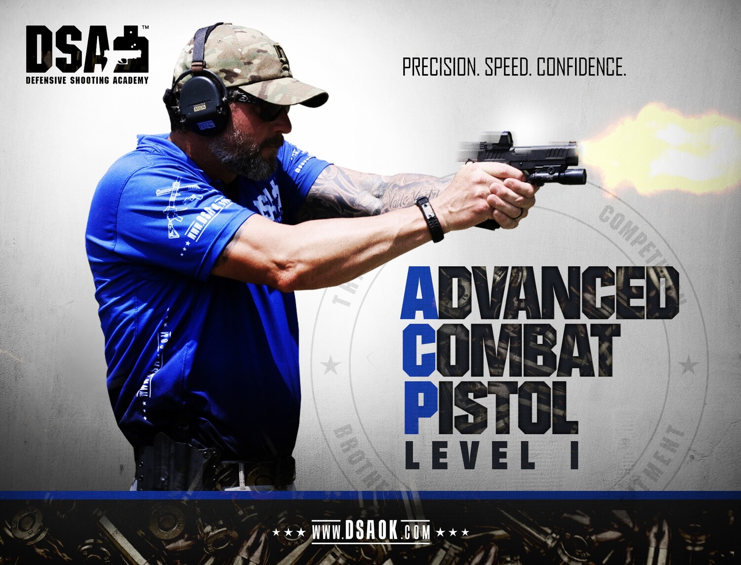 October 10-11, 2026 - ADVANCED COMBAT PISTOL LEVEL I - 16 HOURS C.L.E.E.T. ACCREDITATION