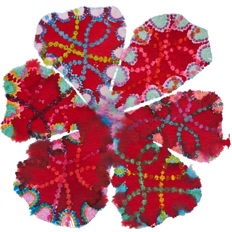 ​Menarcheal Flower series # 1, 2, 3, 4