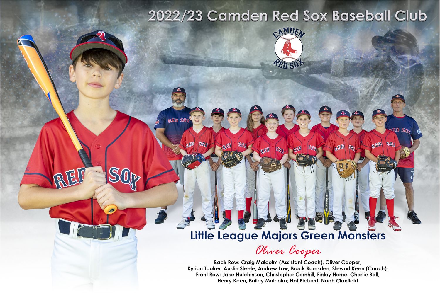 Team + Individual 12x18 Inches (305mm x 457mm)