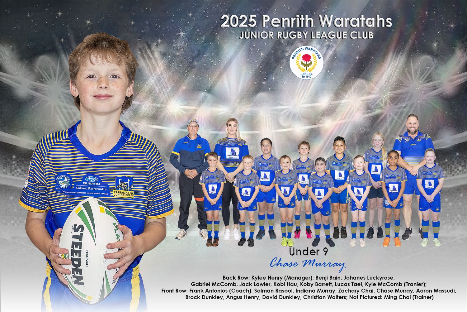 Team + Individual Photo 12x18 Inches (305mm x 457mm)