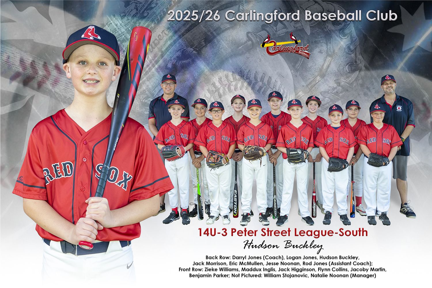 Team + Individual Photo 12x8 Inches (305mm x 203mm)