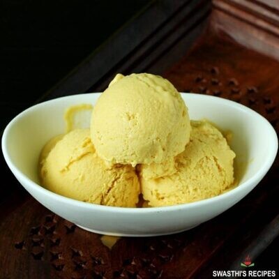 Crème glacé à la mangue