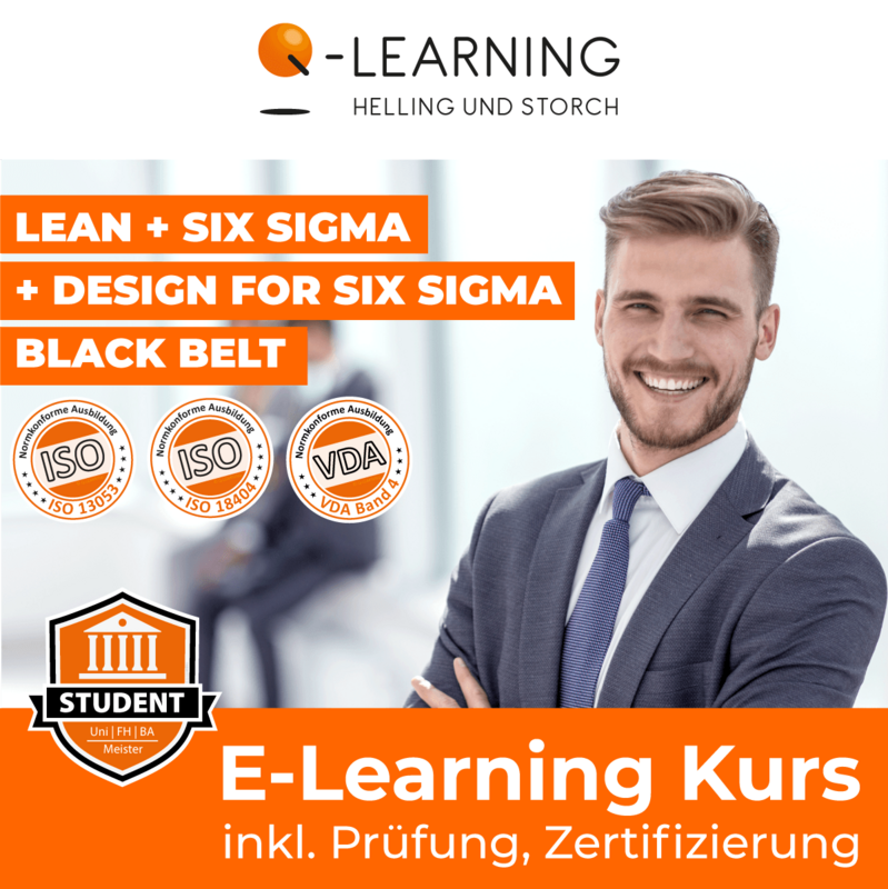 LEAN + SIX SIGMA + DESIGN FOR SIX SIGMA BLACK BELT E-Learning | Student