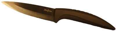 4&quot; Utility Knife Black (curved handle)