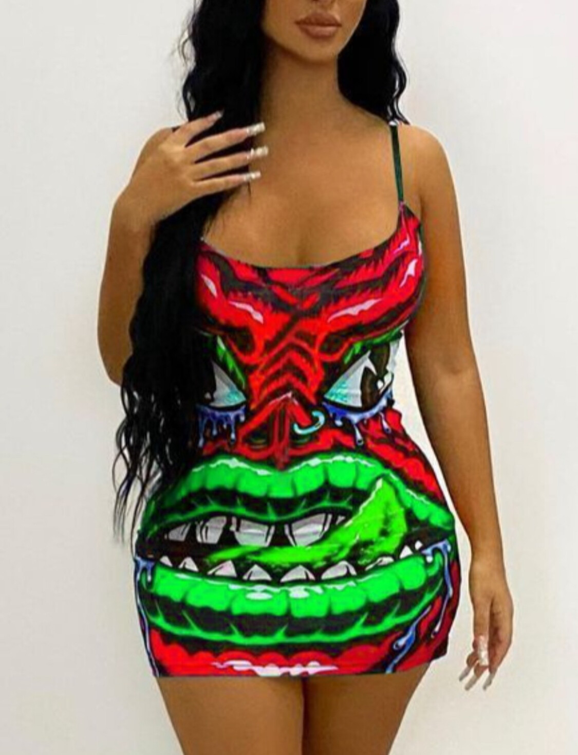 Monster bodycon dress