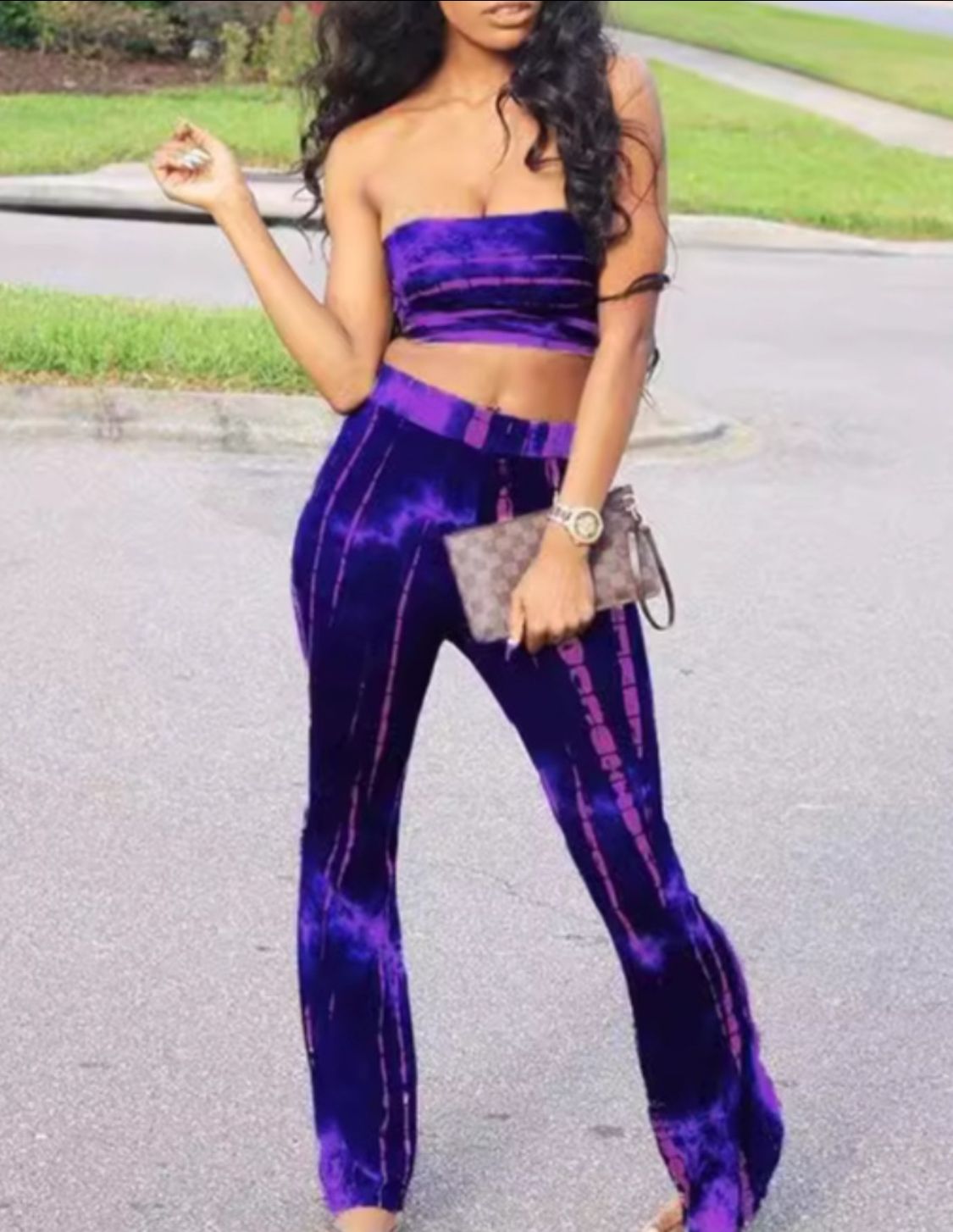 Purple haze two piece outfit