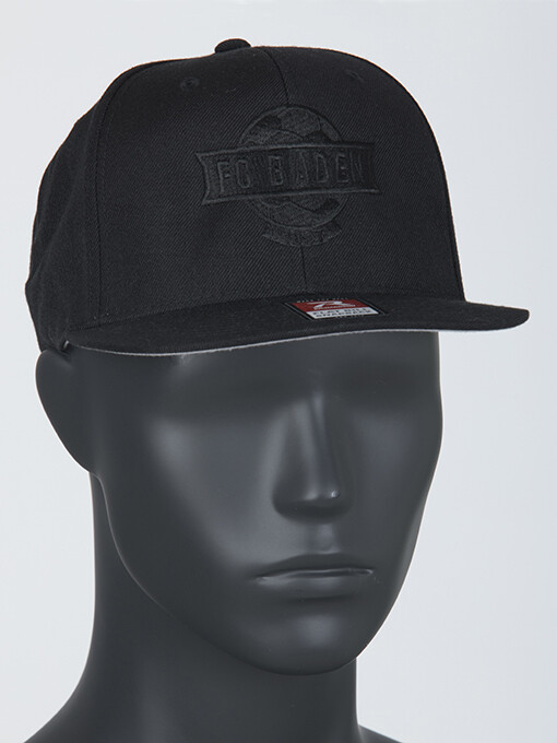Baseball-Cap Schwarz mit Logo Schwarz