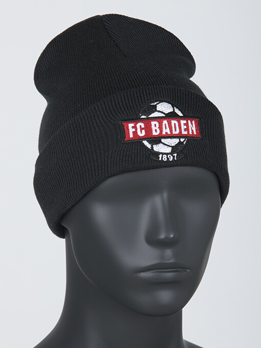 Mütze/Beanie Schwarz Logo farbig