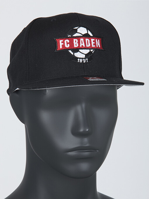 Baseball-Cap Schwarz mit Logo farbig