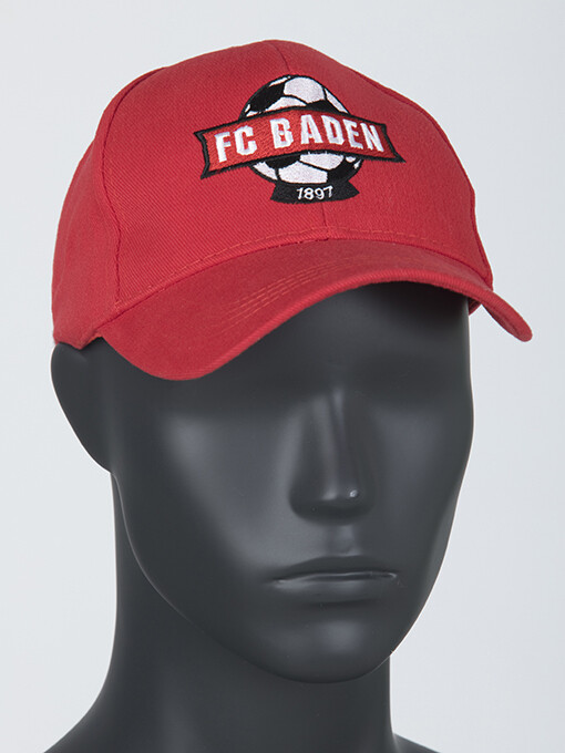 Cap Rot mit Logo farbig