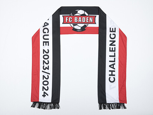 Fanschal aus Polyester dieci Challenge League mit Logo FC Baden 1897